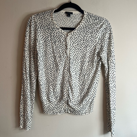 Ann Taylor Sweaters - Ann Taylor woman’s polka dot cotton blend cardigans sweater
